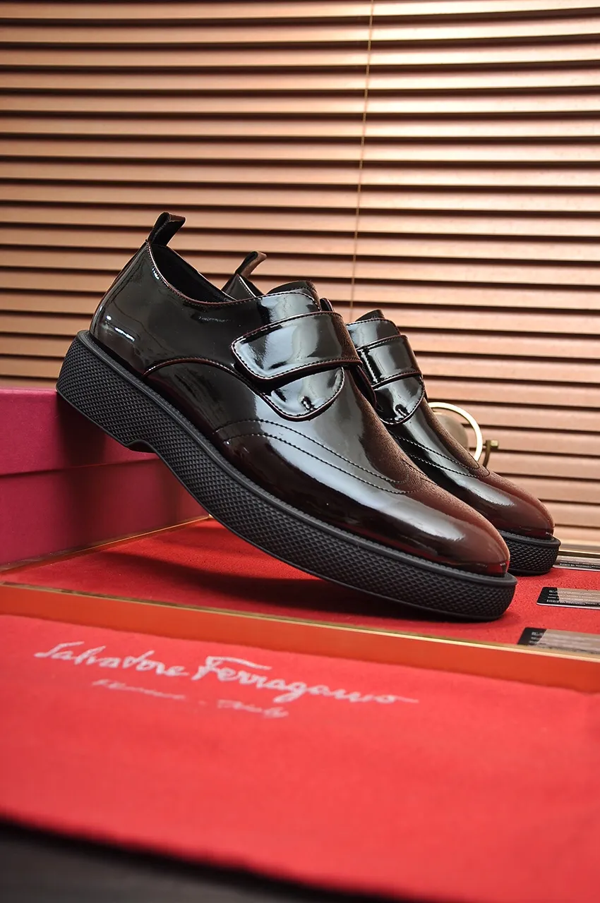 Men's shoes 💰720💶 [Ferragamo/Ferragamo] The latest model in the counter. Original imported open-sided high-quality cowhide hand-woven + imported 🐂 cowhide + original luxury metal buckle + original combination outsole. Comparison without pressure 38--45 (45 custom-made)